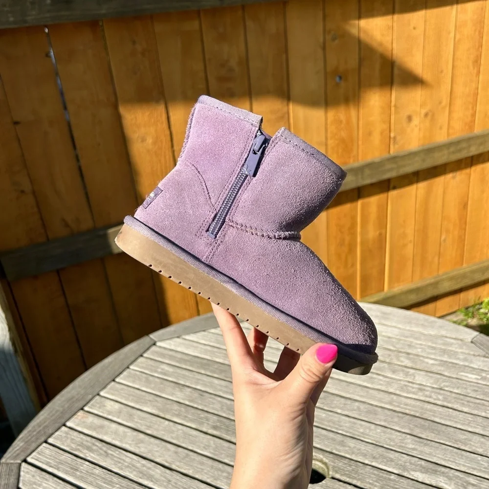 Koolaburra‎ by UGG Victoria Mini Winter Boots Purple Suede Size 13 little girls